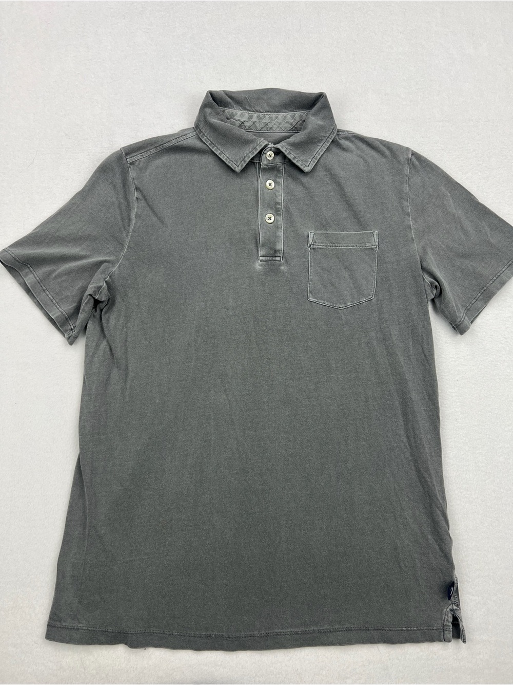 Vineyard Vines Men's Washed Gray Polo with Chest Pocket